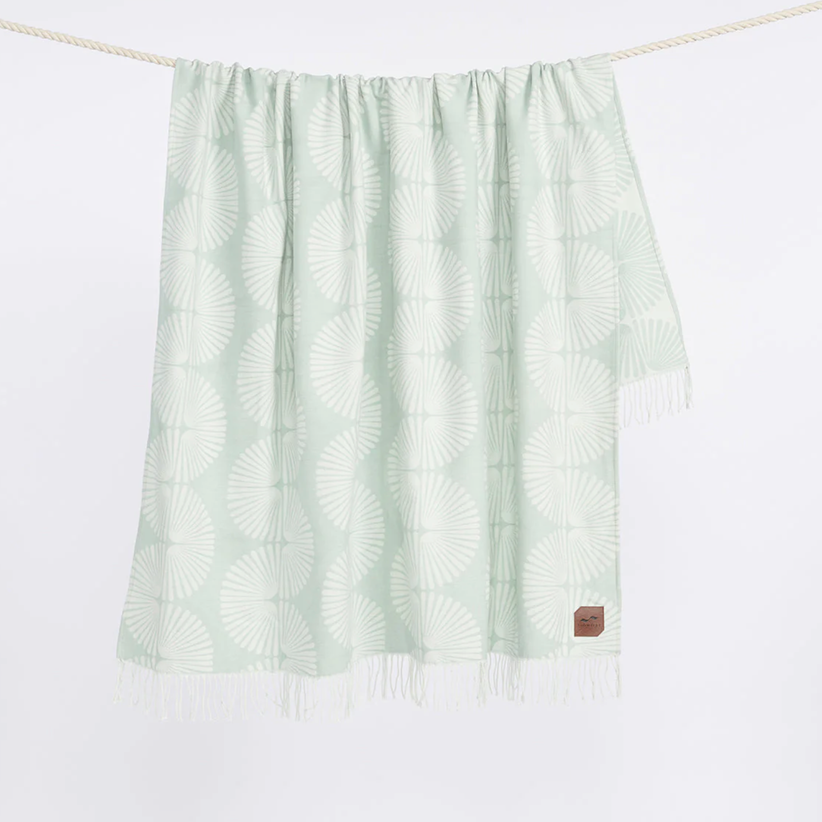 cotton twill blanket sidewinder mint